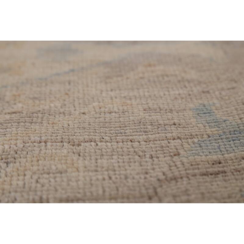 Earth Tone Oushak Vegetable Dye Turkish Area Rug Handmade Wool Carpet - 9'4"x 11'8"