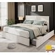 preview thumbnail 19 of 29, Platform Bed with Channel Tufted Corduroy Headboard and 4 Storage Drawers