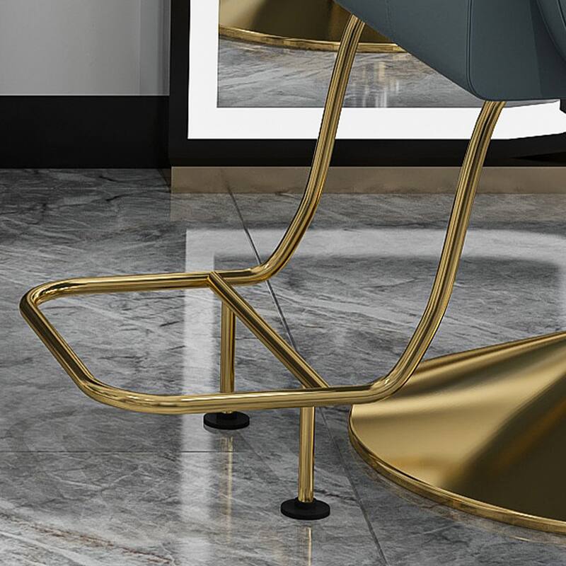 Roomfitters Professional Hydraulic Salon Chair with 360° Swivel, Heavy Duty Barber Stylist Chair with Gold Base