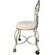 preview thumbnail 14 of 16, Carolina Living Victorian Vanity Stool with Back