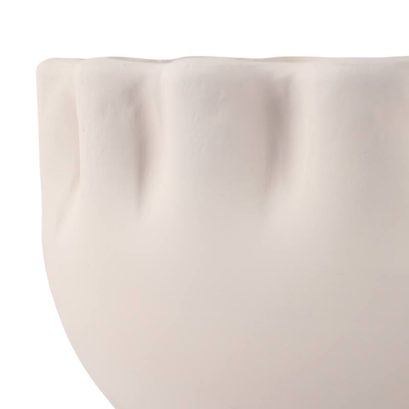 Terracotta Planters Handcrafted Decorative Sculpted Design (Set of 2)