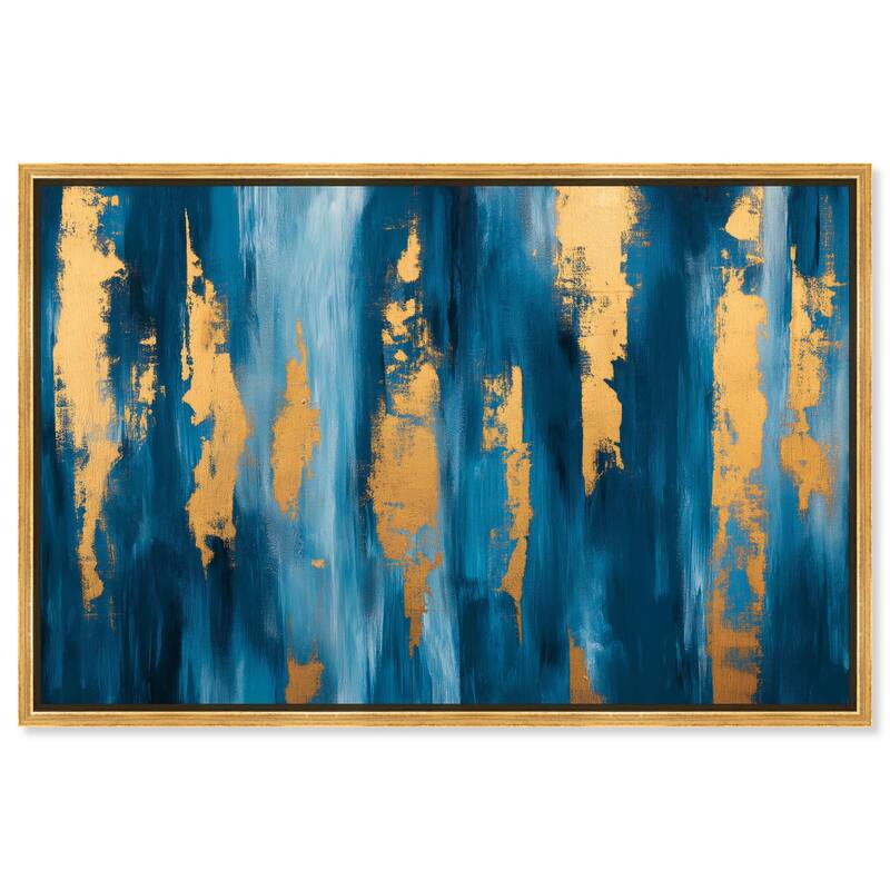 Dark Texture Golden Touch II Canvas by Art Remedy - Gold - 24" x 16"