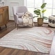 preview thumbnail 14 of 50, Hauteloom Liverpool Living Room, Bedroom Area Rug - Contemporary - Cream,Green - 7'10" x 10' 2' x 3' - Pink, Grey, Brown