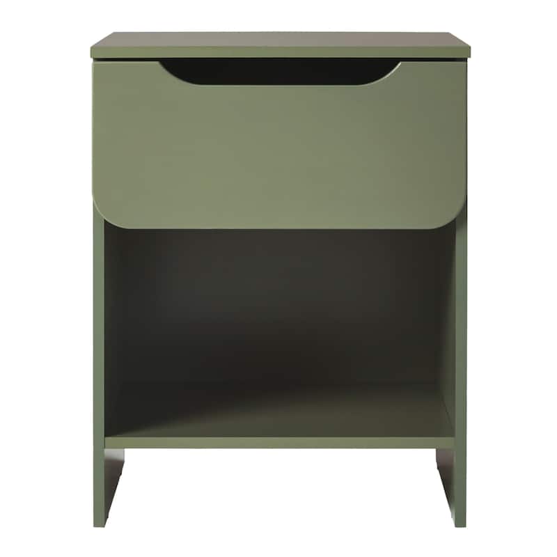 Middlebrook Designs Modern 1-Drawer Nightstand with Cubby