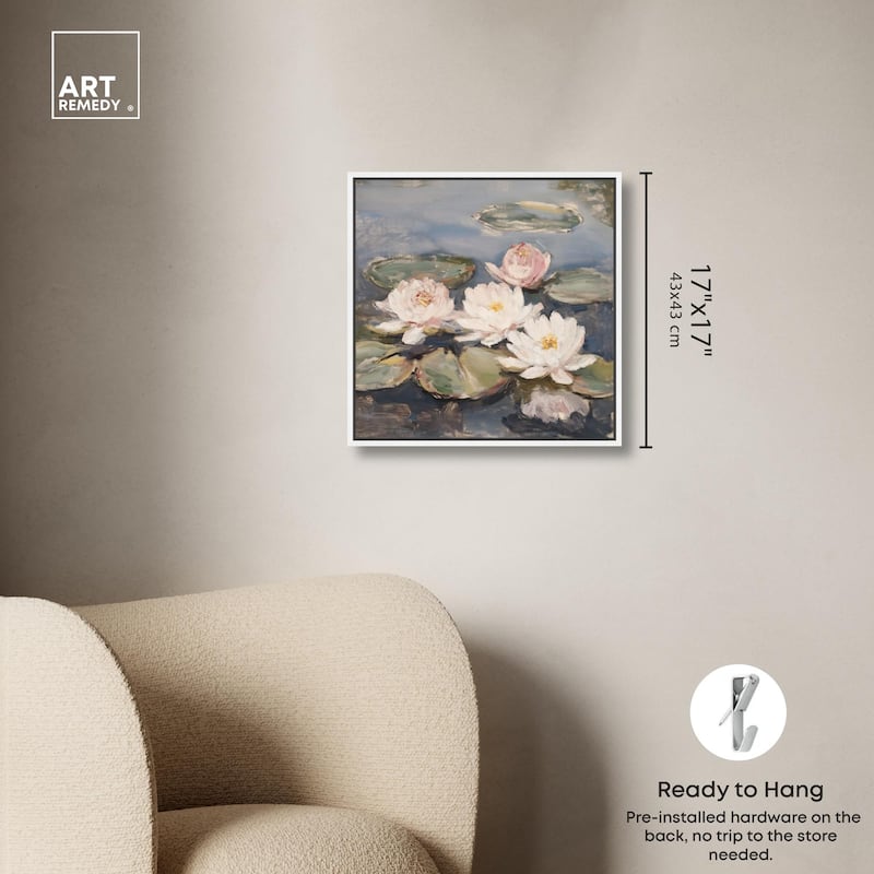 Water Lilies Canvas by Art Remedy