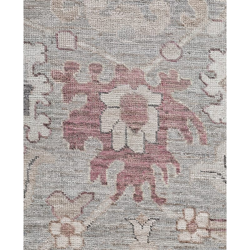 Oushak One-of-a-Kind Hand-Knotted Area Rug - Gray - 8' 10" x 11' 10"