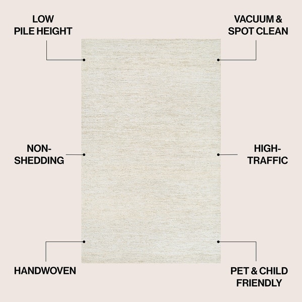 dimension image slide 2 of 7, JONATHAN Y Griffin Rustic Farmhouse Woven Jute Solid Area Rug