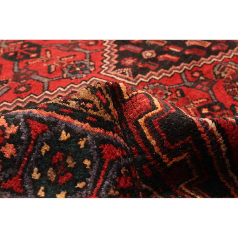 ECARPETGALLERY Hand-knotted Andelz Red Wool Rug - 3'9 x 9'10