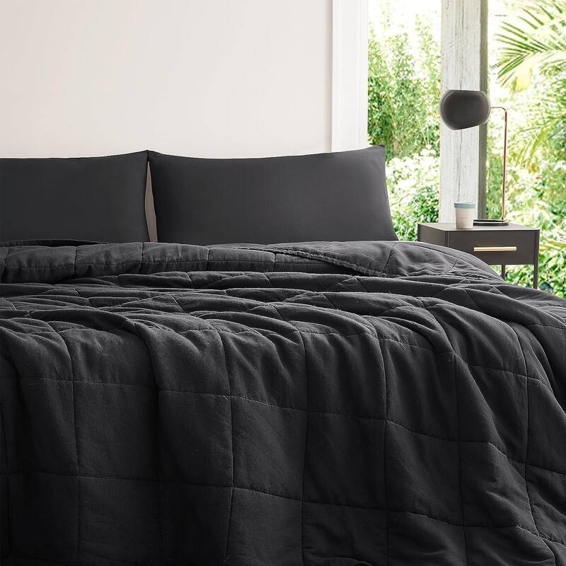 Dark Sky Reserve® - Bamboo Linen Comforter - Portugal Made - Faded Black