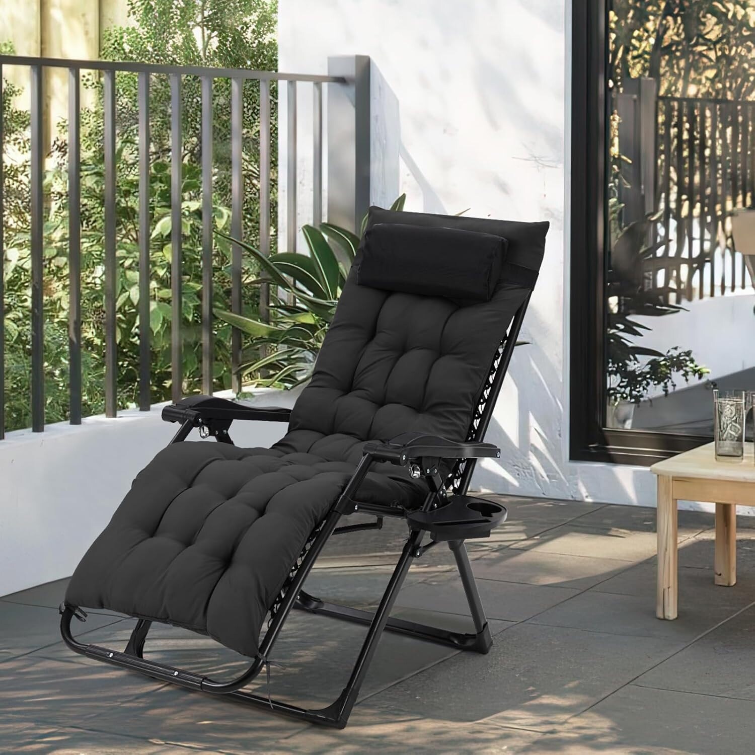 バランスチェア Zero Gravity Lounge Chair, 33 inch Recliner Chair w/Removable