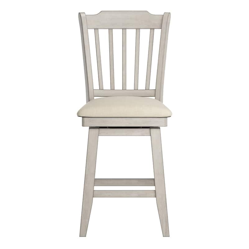 Eleanor Slat Back Wood Swivel Stool by iNSPIRE Q Classic