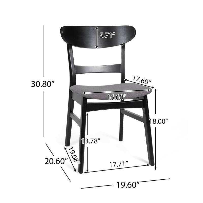 Idalia Mid-Century Modern Dining Chairs (Set of 2) by Christopher Knight Home - N/A