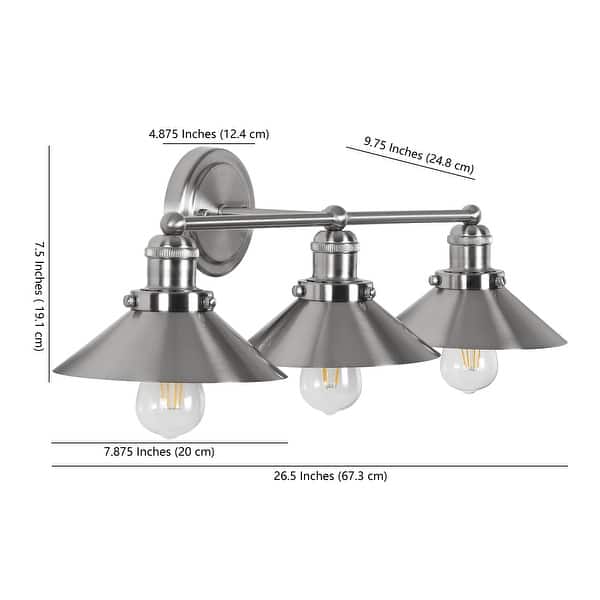 dimension image slide 0 of 22, JONATHAN Y Florence Metal Shade Sconce