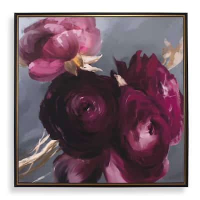 Uttermost Plum Ranculus Framed Floral Art