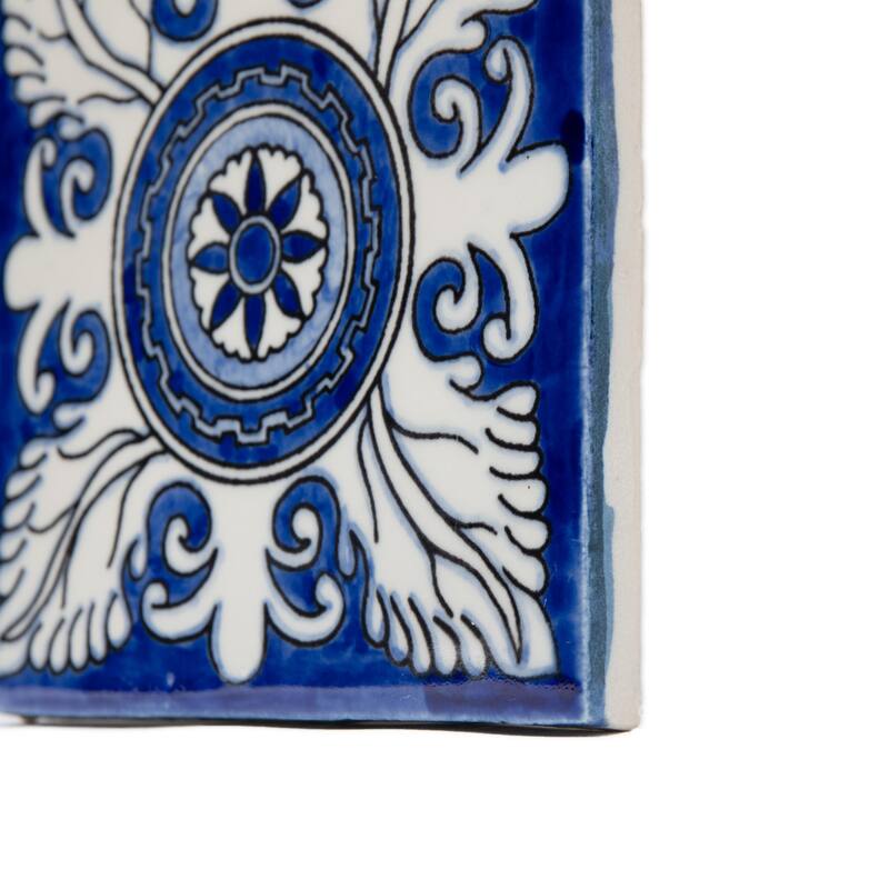 Merola Tile Provincial Deco Castelo 6" x 6" Porcelain Wall Tile - (1 Tile)