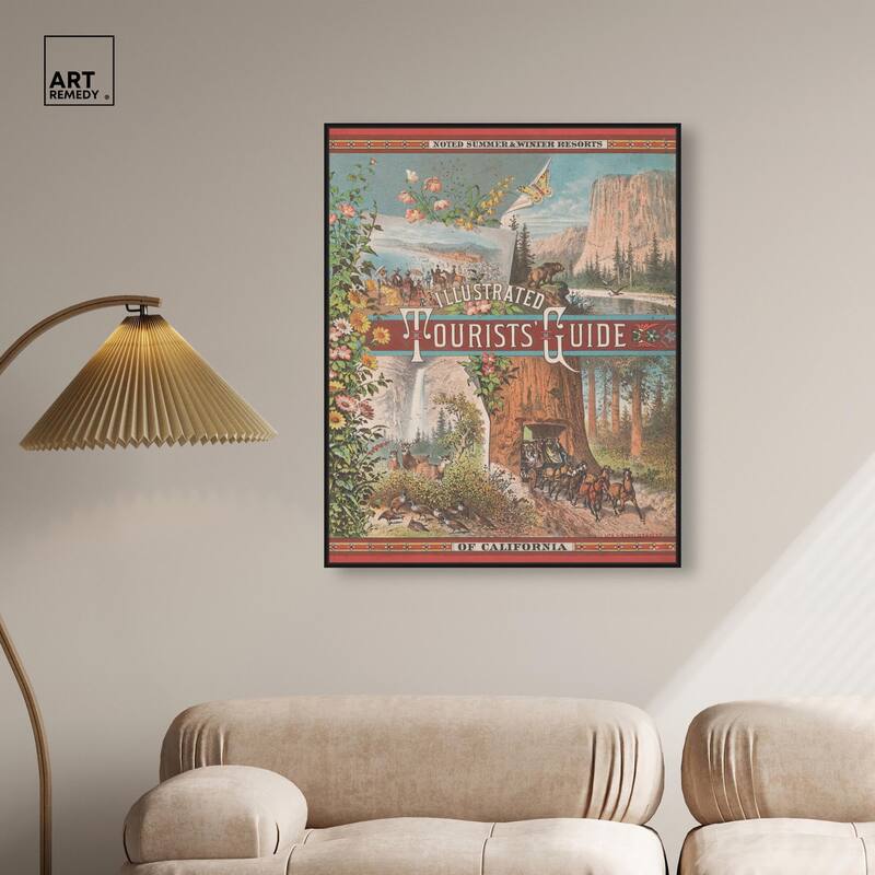 Tourists' Guide to California Canvas by Art Remedy