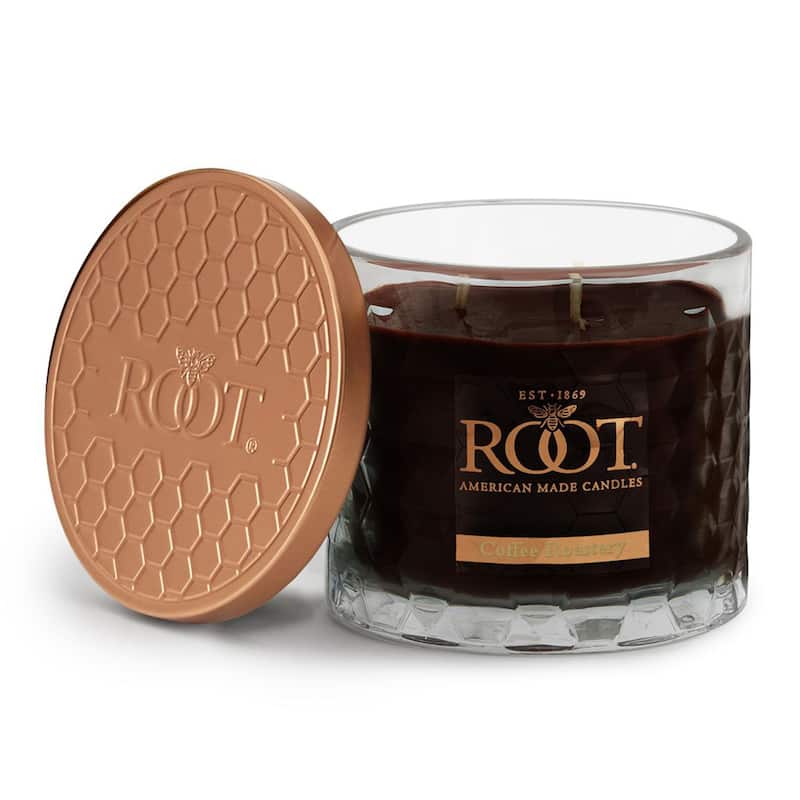 ROOT Candles Coffee Roastery Scented 3-Wick Signature Honeycomb Jar