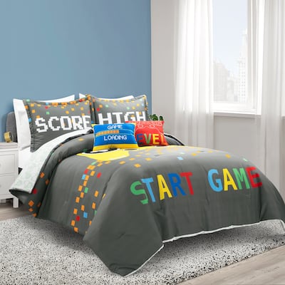 Lush Decor Video Games Reversible Oversized Comforter Set