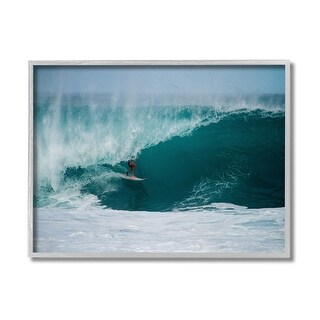 Stupell Athlete Surfing Large Beach Tubular Wave Framed Wall Art - Bed ...