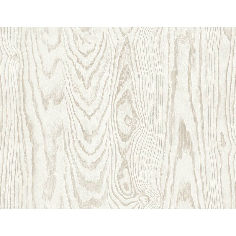 Seabrook Designs Kyoto Faux Woodgrain Stringcloth Unpasted Wallpaper - 27 in. W x 27 ft. L - Scandi Wood