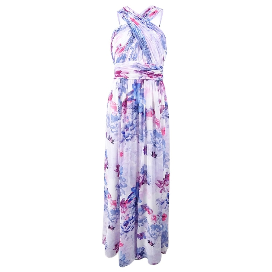 calvin klein floral gown