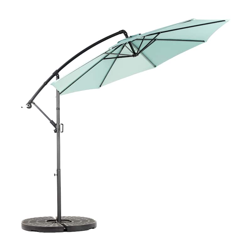 Topcraft 10ft Offset Hanging Market Patio Umbrella