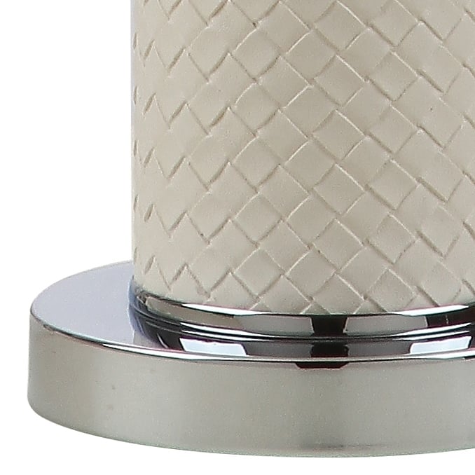 SAFAVIEH Lighting Tomika 32-inch Faux Alligator Grey Table Lamp (Set of 2) - 15"x15"x31.5" - 15Wx15Dx32H