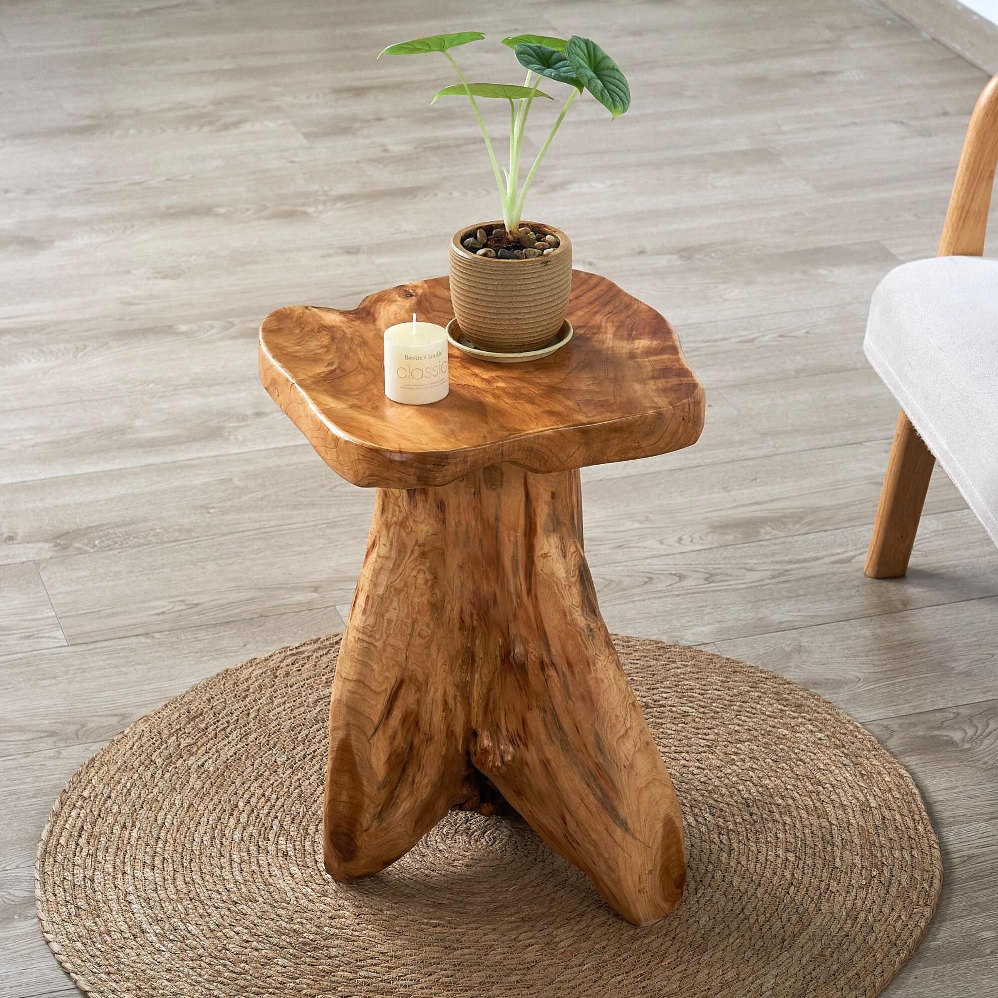 Greenage Cedar Roots Natural Flower Stand Reclaimed Woods End