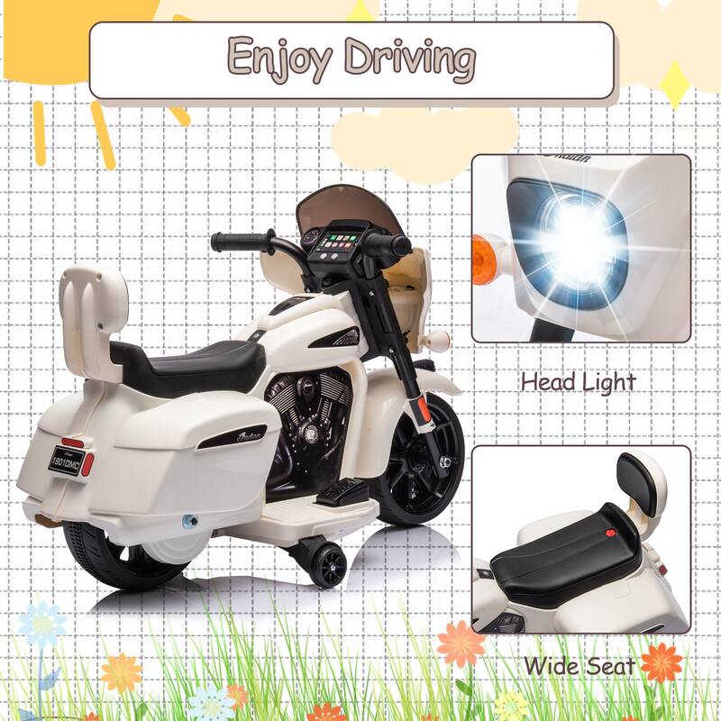 Kids Electric Dirt Bike, Ride On Motorcycle for Kids Best Gift