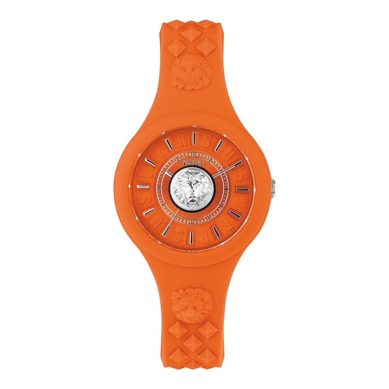 Versus Versace Fire Island Silicone Watch - Orange