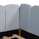 preview thumbnail 11 of 37, Velvet Upholstered Floor Bed