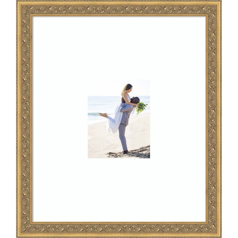 Carter Dark Gold Picture Frame, Photo Frame - 22x26 Matted to 8x10