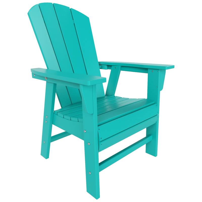 Polytrends Laguna Casual Upright Adirondack Chair (Set of 2)