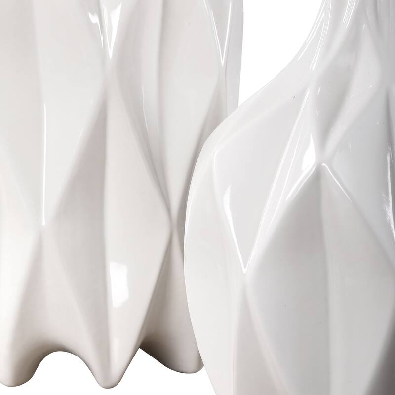 Uttermost Klara White Bottles (Set of 2)