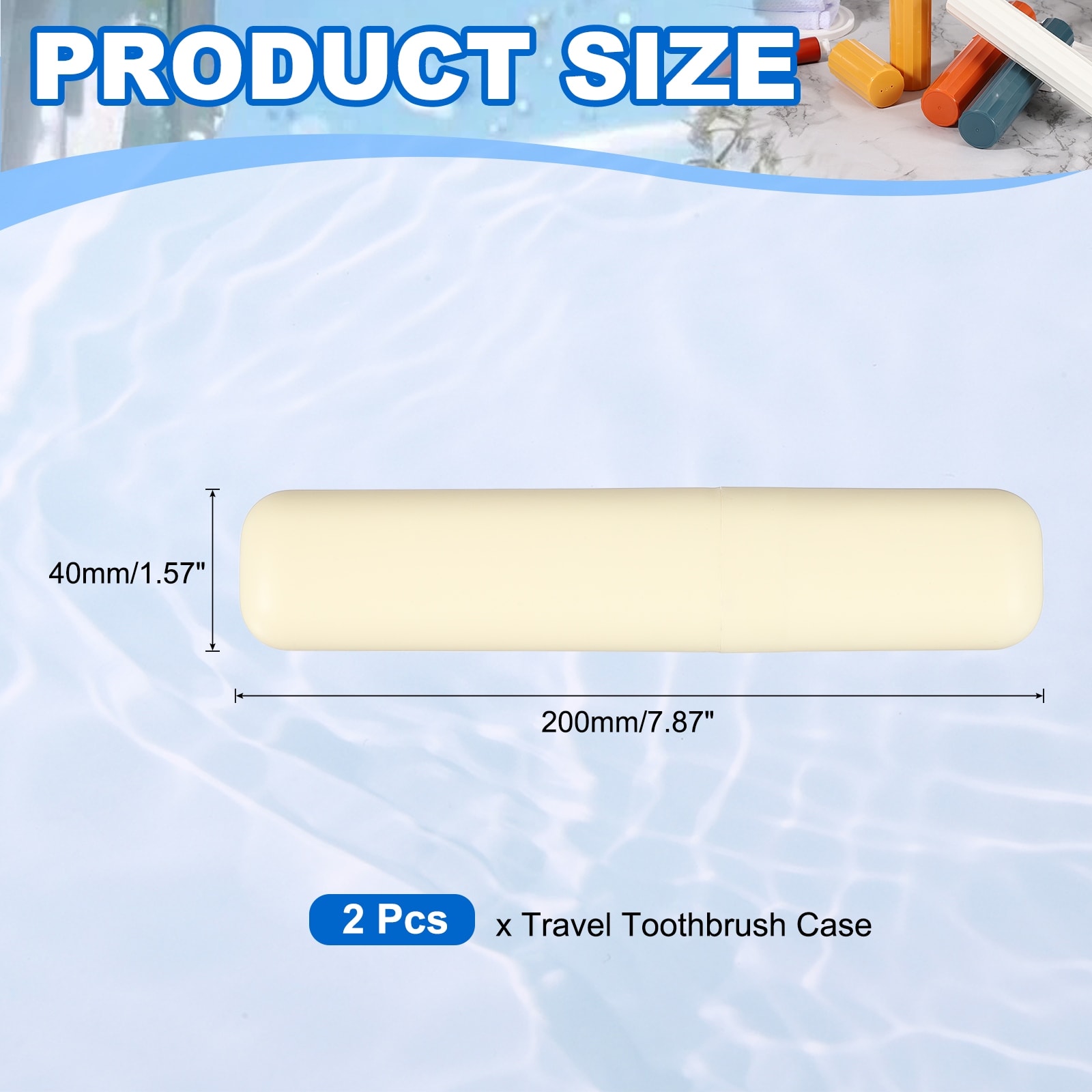 Travel Toothbrush Case, Portable Travel Toothbrush Holder with Flat