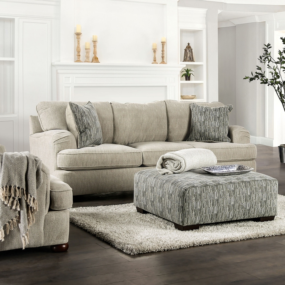 Furniture of America Living Room Sofa Love Seat CM6981BR-2PC-LV-CT -  Furniture Market - Austin, TX