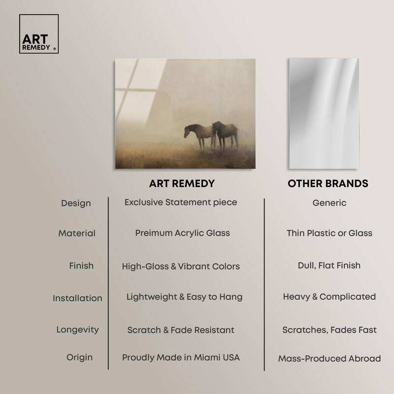 Equine Duo Acrylic by Art Remedy, Ready to Hang