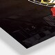 preview thumbnail 3 of 4, Designart 'Bright Poppies Flower' Cottage 3 Panels Oversized Wall CLock - 36 in. wide x 28 in. high - 3 panels