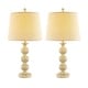 preview thumbnail 3 of 4, GetLedel 26-inch Rustic Table Lamp Set of 2 Bedside Lamp Sets for Bedroom Living Room Office