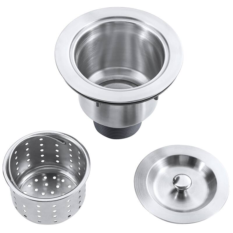 304 Premium Stainless Steel Single Bowl Undermount 23'' x 18'' x 9'' Handmade Kitchen Sink Combo With Faucet - 18*25.78*9