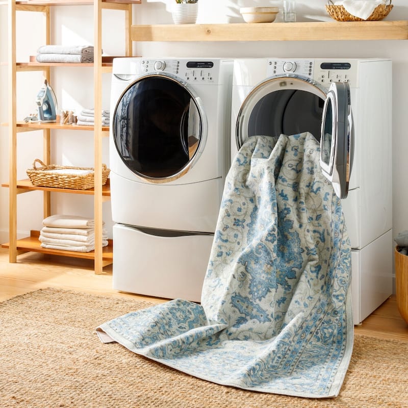 Livabliss Hera Medallion Washable Area Rug