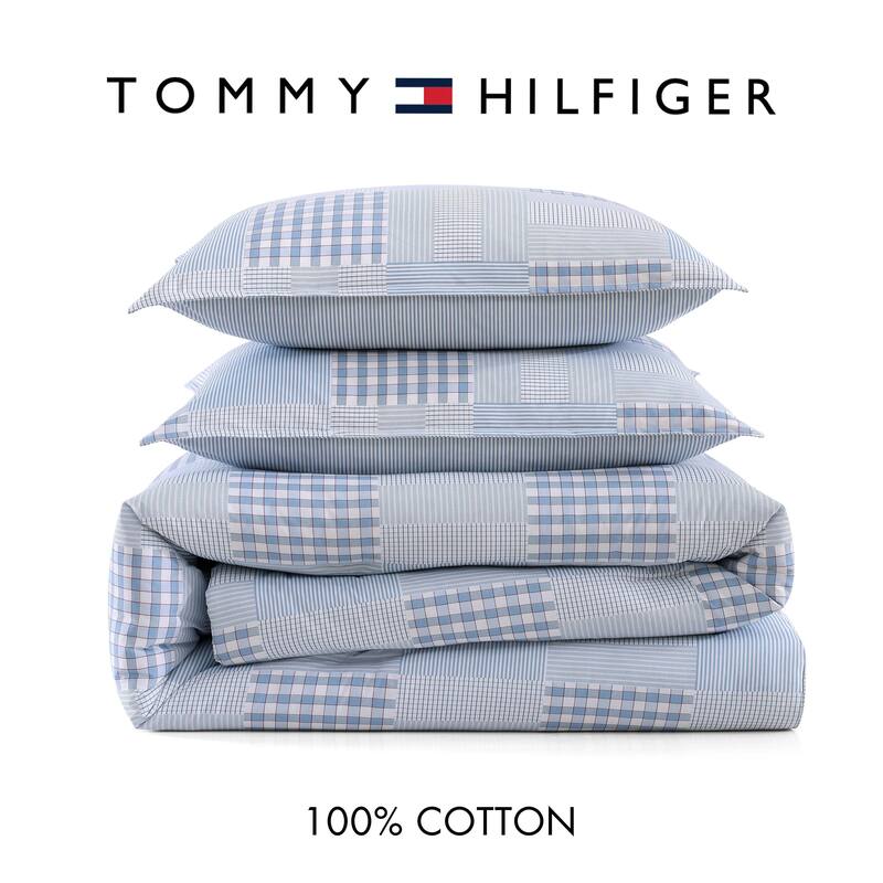 Tommy Hilfiger Hamptons Patchwork Cotton Blue Comforter Set