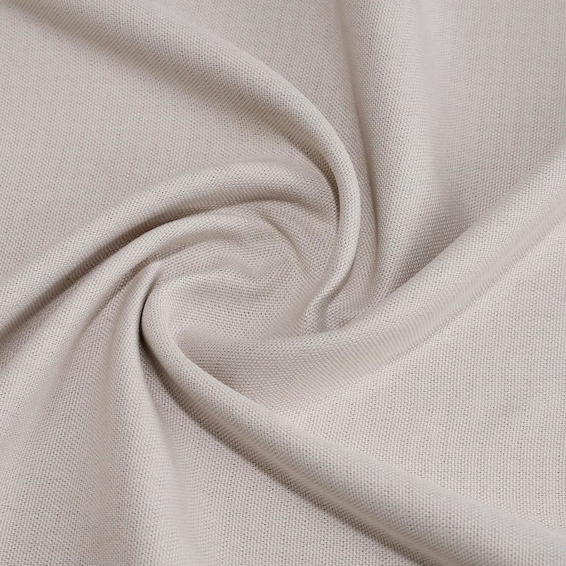 Exclusive Fabrics French Pleated Textured Faux Linen Room Darkening Curtains for Bedroom & Living Room Curtains (1 Panel)