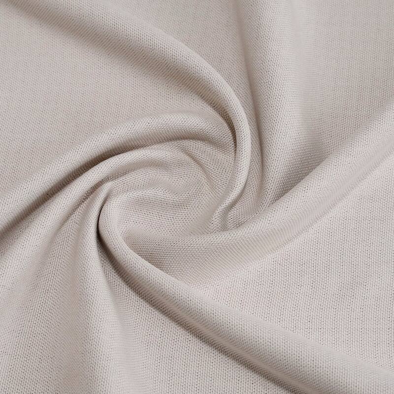 Exclusive Fabrics Grommet Textured Faux Linen Room Darkening Curtains for Bedroom & Living Room Curtains (1 Panel)