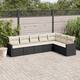 Option Black and cream 7 piece Without table