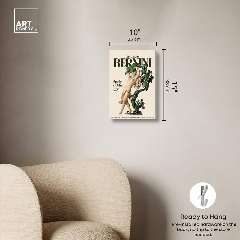 Celebrating Bernini Canvas by Art Remedy, Gallery Wrapped