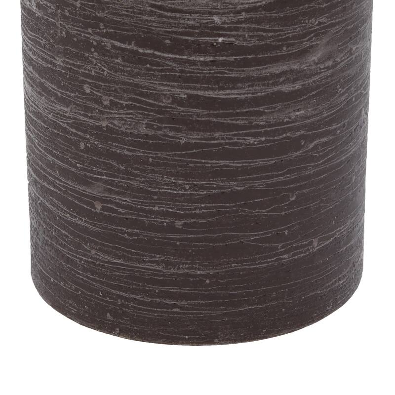 Wax Flameless Candle with Remote Control - Set of 3 Brown - Roche River Decor