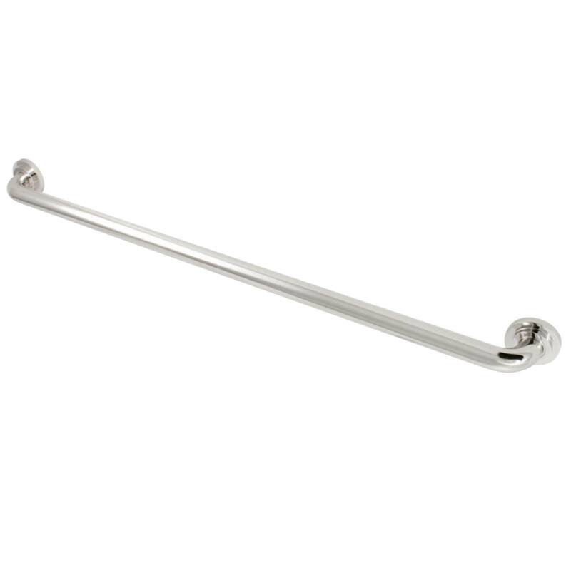 Kingston Brass Manhattan 36-Inch X 1-1/4-Inch OD Grab Bar - Polished Nickel