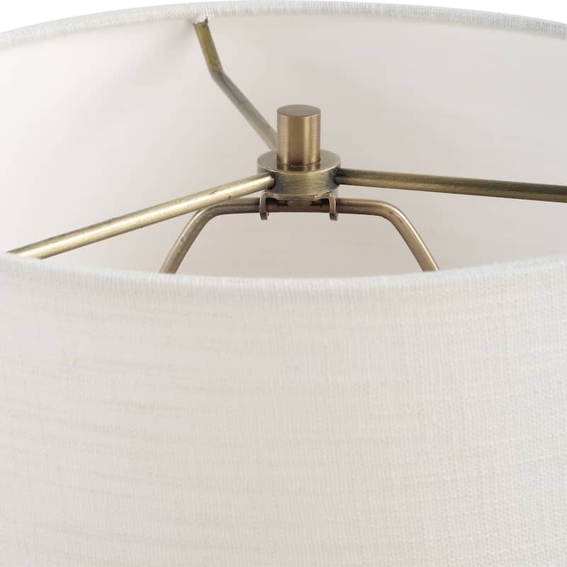 Buffet Lamp with Fluted base - 36.5" - Brass Finish