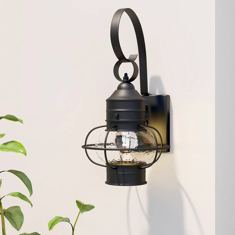 1- Light Outdoor Wall Lantern Light - 9"x10.72"x17.51"